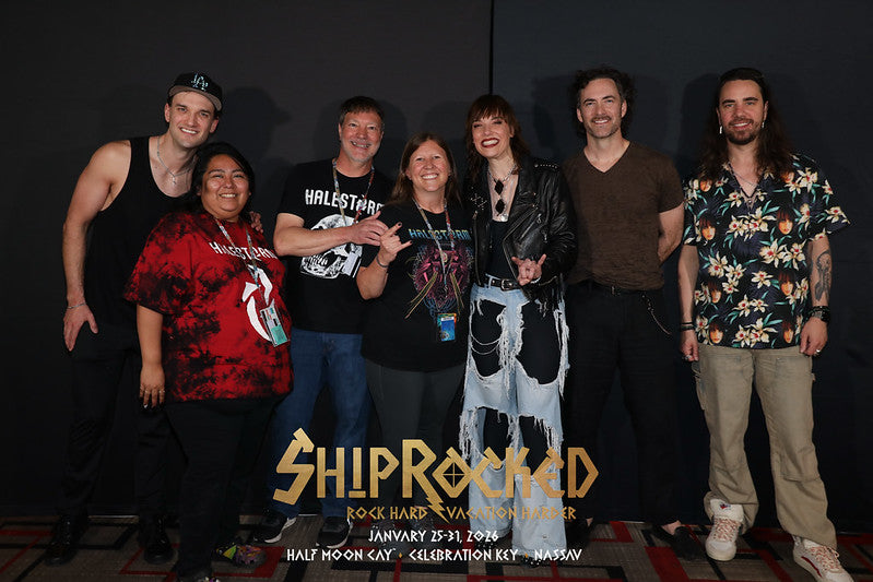 Group of people smiling together for 'Shiprocked' photo
