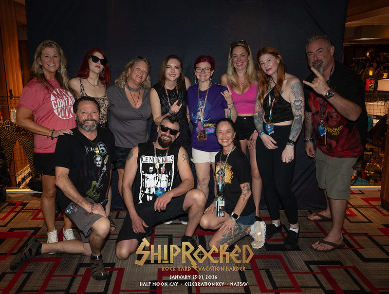 Group of people posing together with 'ShipRocked' branding
